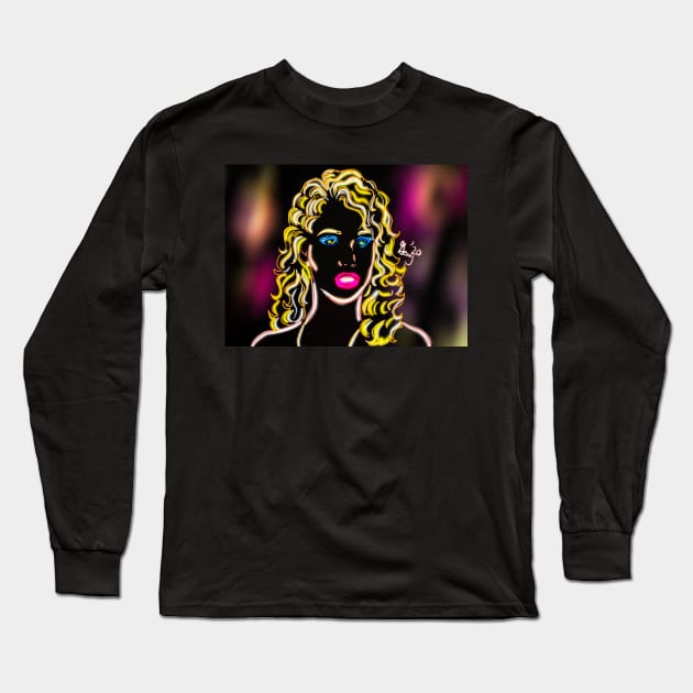 Neon Nomi Malone Long Sleeve T-Shirt by The Miseducation of David and Gary